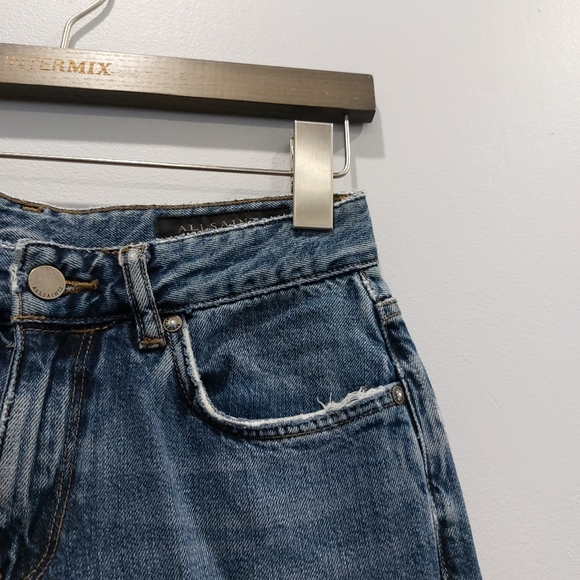 All Saints Alana Boys Jeans Distressed Denim - Picture 4 of 9